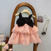 여름 여아 나시 스커트 나비 망사 아동 민소매 원피스 childrens short-sleeved dress A25