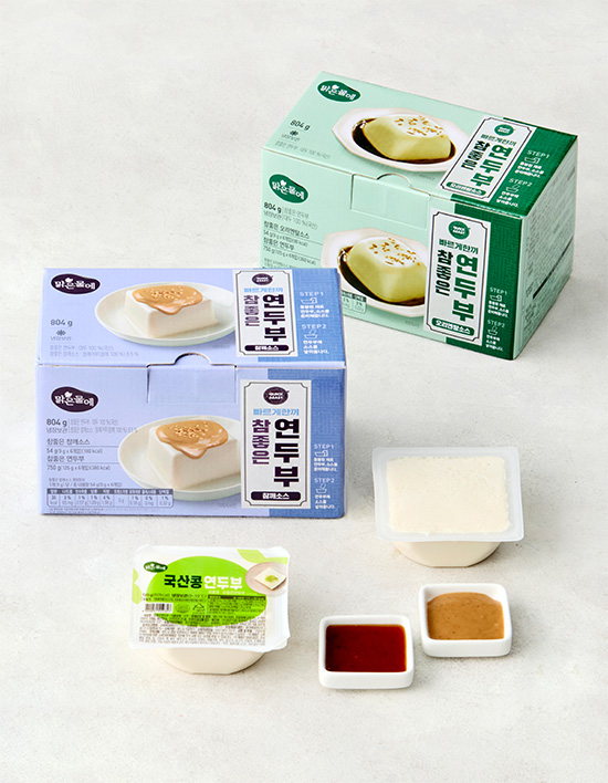 맑은물에 빠르게한끼 국산콩 오리엔탈 연두부 성분 분석