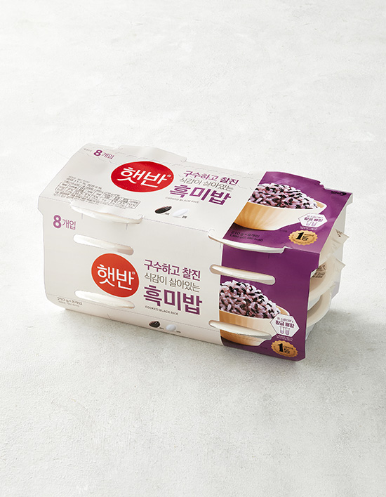 햇반 흑미밥 제품 이미지