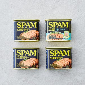 [스팸] 클래식 340gx3캔 + 25%라이트  340g (4캔 구성)