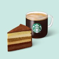 [스타벅스] [오늘도 달콤하게(HOT)]카페 아메리카노 T+7 레이어 가나슈 케이크