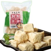 [천천중국식품] 중국수입 목면두부 500g 훠궈 마라탕용 튀김두부  1개