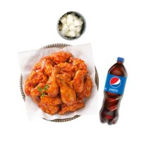 멕시카나 양념치킨 + 콜라 1.25L