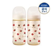 베베그로우 PPSU 동백꽃 디자인트윈팩280ml(노꼭지)