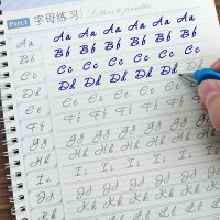 영어 필기체 연습 영문 글씨체 성인용 악필 글자교본 캘리그라피  라운드