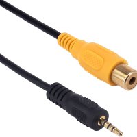 RCA 케이블에 2.5mm 골드 도금 AV-in Aux 2.5mm TRRS 남성 플러그 여성 오디오 어댑터 변환기 코드 0.3m GPS 태블릿 용