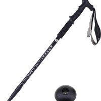 HIKEHOBBY 65CM TO 135CM ANTISHOCK HANDLE TREKKING WALKING HIKING STICK POLE