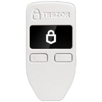 Trezor 모델 1 - 암호화 하드웨어 지갑 비트코인 이더리움 ERC20 등을 위한 가장 신뢰할 수 있는 콜드월렛 스토리지(블랙)  White