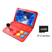 휴대용 게임기 powkiddy a13 10 인치 조이스틱 아케이드 a7 아키텍처 쿼드  64GB v1.2 버전