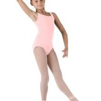 [아마존]Bloch Dance Girls 튀튀 스쿱 프론트/백 탱크 레오타드, 라이트 핑크, 사이즈 12