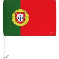 [아마존]월드컵 2022 포르투갈 자동차 깃발 Bandera Para Carros De Portugal 자동차 장식 작은 배너 창문 클립 폴 액세서리 FIFA 스포츠 팬 야외 깃발