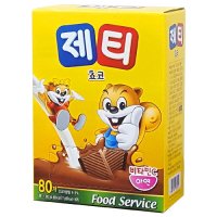 동서식품 제티 쵸코 80T 우유에 타먹는 쵸코 제티 스틱