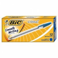 BIC 크리스탈볼펜 1.0mm 청 12개입 - BIC