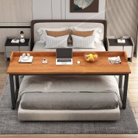 침대책상 슬라이딩 테이블 배드 이동식 침대테이블 높이조절