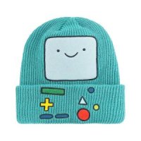 컨셉원 볼캡 Adventure Time 비니 모자 BMO 코스프레 커프 겨울 니트 캡 틸 원 사이즈 청록색