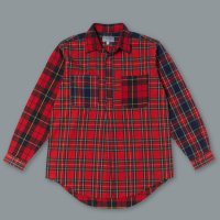 23FW ROOMY SHIRTSⅡ nel check PANEL PATTERN REDKENNETH FIELD(케네스필드)