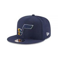 뉴에라 NBA 유타 재즈 남성용 9Fifty 팀 컬러 기본 스냅백 캡 원 사이즈