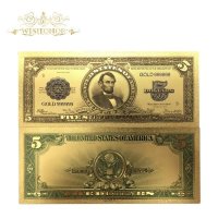 10 개 몫 미국 은행권 1923 년 USD 5 달러 지폐 도금 가짜 종이 돈 컬렉션에 대 한