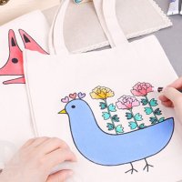 5인용 민화그림 에코백 색칠하기 부직포가방 만들기 미술활동