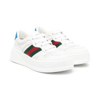 GUCCI 구찌 키즈 인터로킹 G웹 스니커즈 702916 UPG10