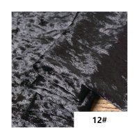 원단 벨벳 패브릭 소파 커튼  160cm x 0.5M  12 Black