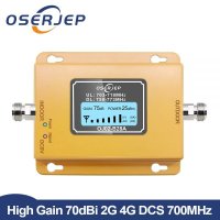 70dB LCD LTE 700MHz B28A 4G 신호 휴대 전화 중계기 안테나를 포함하지 않음  AU plug