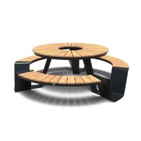 DIPYLON 일체형 벤치 테이블의자세트 야외가구 공원