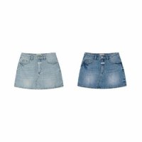 빠른출고 마리떼 프랑소와 저버 W DENIM MINI SKIRT light