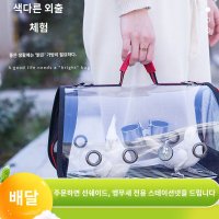 앵무새 투명 이동가방 가방 케이지 켄넬 이동 새장