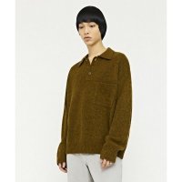 비바스튜디오 VIVASTUDIO COLLAR KNIT OLIVE GREEN LSVK03