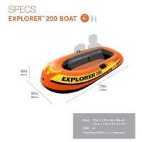 인텍스 Intex Explorer 200 2인용 고무 보트