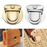 Shoulder Bag Turn Twist Lock Metal Buckle Bag Accessories Handbag Snap Clasps DIY Closure Lock for P