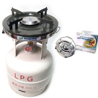 동성 해바라기버너 가스통 3kg LPG 스텐 캠핑버너 스텐버너 프로판