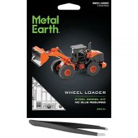 Metal Earth Fascinations 휠 로더 3D 금속 모델 키트 번들 핀셋