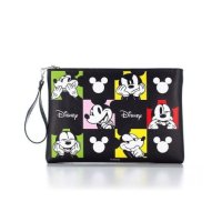 클러치백 미키마우스 파우치 가죽 Disney Mickey Mouse Face Pouch Leather Clutch Bag D30232BK