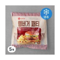 롯데푸드 햄버거 패티 냉동 1 1kg 2개 one option