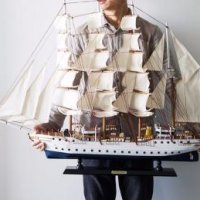 목재범선 모델 선박 모형 장식 키트 프라모델 거실 -A