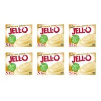 Jell O 젤로 바나나 크림 푸딩 파이 필링 144g 6팩