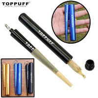 TOPPUFF Aluminum Tube Container Fashion Mature Cigarrillo Herb Rolling Manual Stash Jar New Gadgets