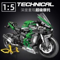 블럭 호환블럭 스포츠카 장난감 블록 조립 선물- 대형 Kawasaki H2 오토바이