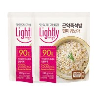 라이틀리 저칼로리 잡곡 곤약즉석밥 현미퀴노아 가벼운 식사대용 간편식 밀키트 150g 2개 1세트 34세트