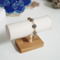 투르크와즈 투르크와즈 터키석 체인 은팔찌 925 Bracelet