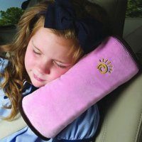 핑크 유아 안전벨트쿠션 커버 차량용 어린이 키즈가드 베개