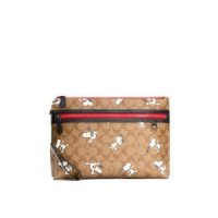 해외코치남자클러치백가방70021314 Coach x Peanuts Snoopy Carryall Pouch Style No 5734