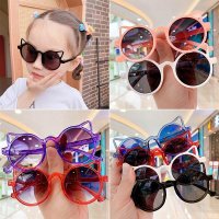 Girls Boys Cute Animal Cartoon Ears Sunglasses Outdoor Sun Protection Children Vintage Sungla