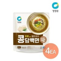 청정원 콩담백면 멸치국수 2인 404g x 4개