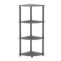 [아마존]Home Basics 4-Tier Corner Shelf 나무 회색