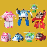 로보카폴리 변신로봇4인치 4종세트 어린이 장난감 아이 놀이기구