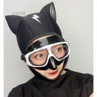 스노클링 모자 다이빙후드 캐릭터 프리다이빙모자 고양이 캡