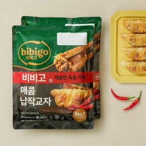 비비고 매콤납작교자 315gx2개(소비기한:2026-09-22)